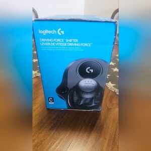 Logitech Black and Silver Driving Force Shifter